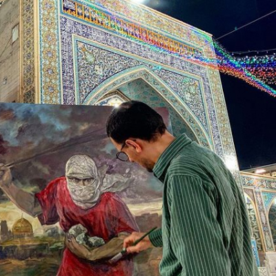 حرم مطهر رضوی میزبان رزمایش هنرمندانه «بر آستان قدس»